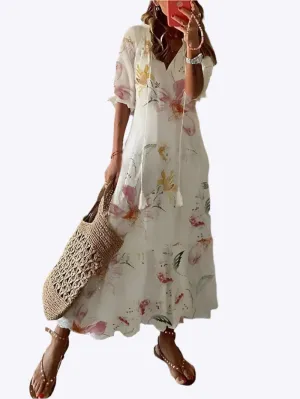 Philippa - Geometric Print Woman's Dress