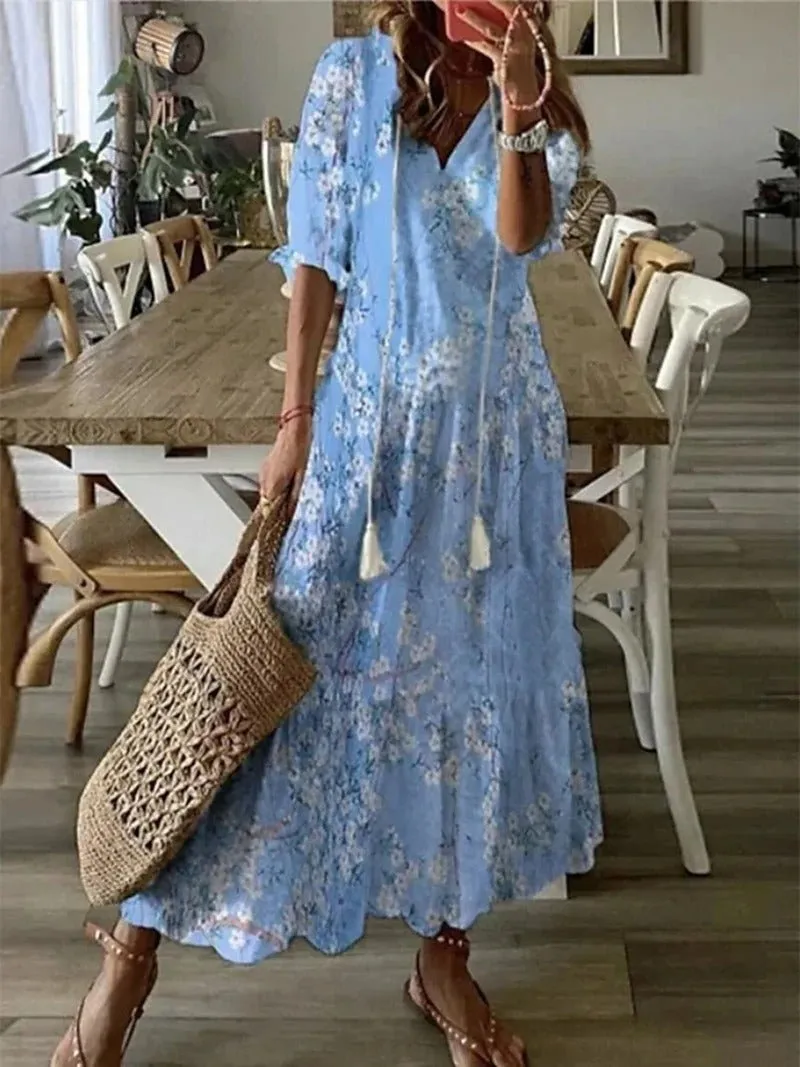 Philippa - Geometric Print Woman's Dress