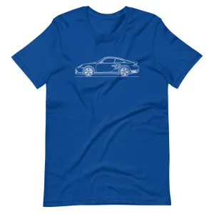 Porsche 911 997 Turbo silhouette t-shirt