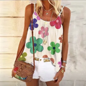 Printed loose camisole