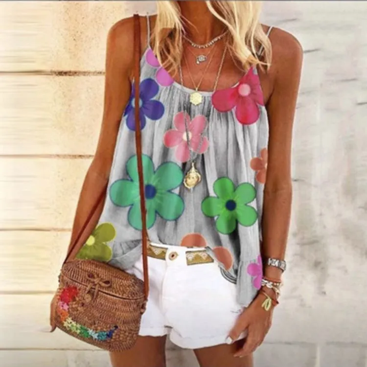 Printed loose camisole