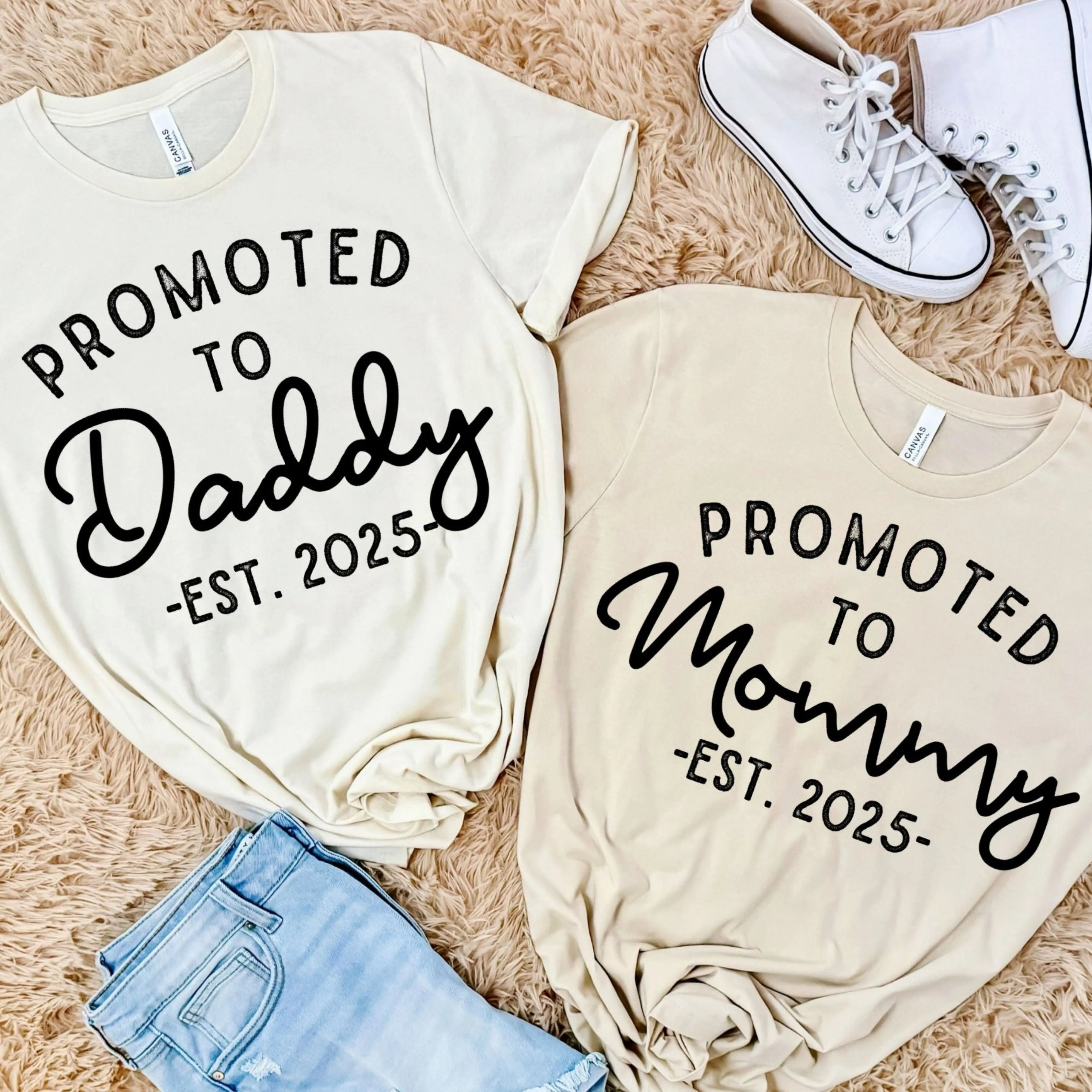 Promoted to Dad / Mom Est - Customize the EST year!