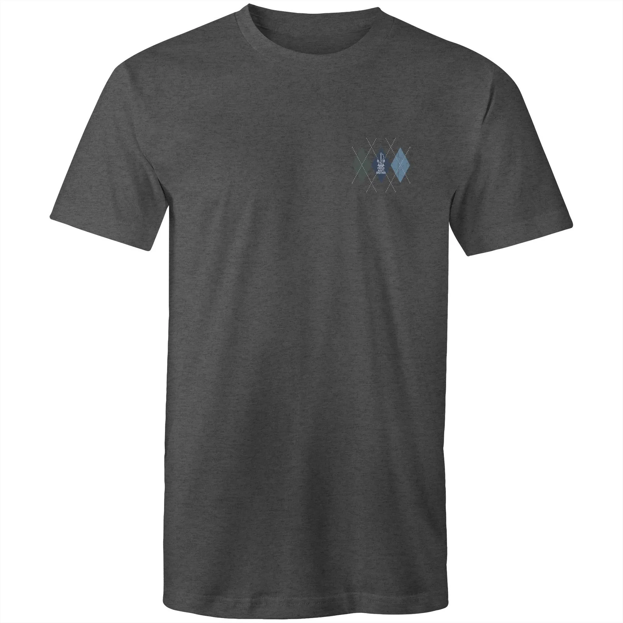 Proud Navy Brother (Argyle) Men's T-shirt