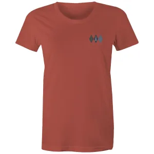 Proud Navy Girlfriend (Argyle) Women's T-shirt