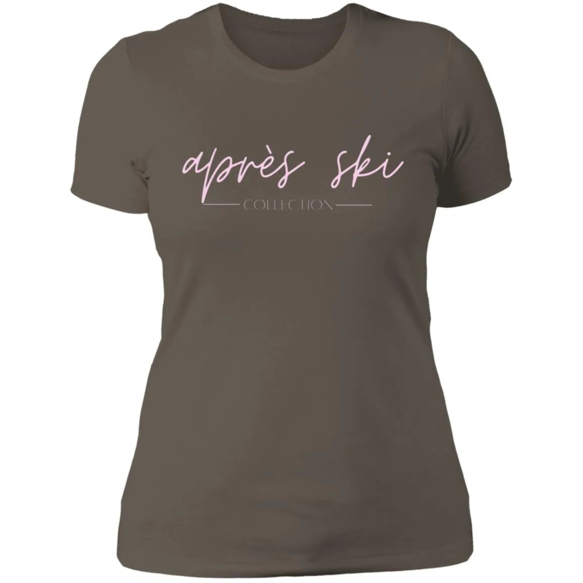 "Apres Ski- PINK" Ladies' Boyfriend T-Shirt