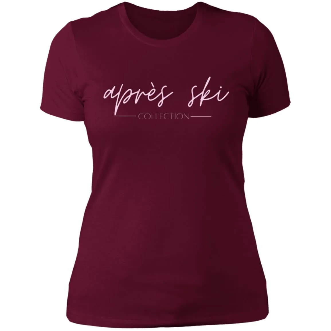 "Apres Ski- PINK" Ladies' Boyfriend T-Shirt