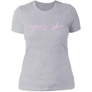"Apres Ski- PINK" Ladies' Boyfriend T-Shirt