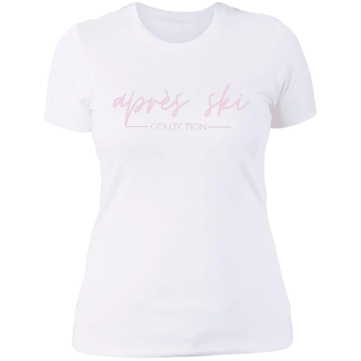 "Apres Ski- PINK" Ladies' Boyfriend T-Shirt