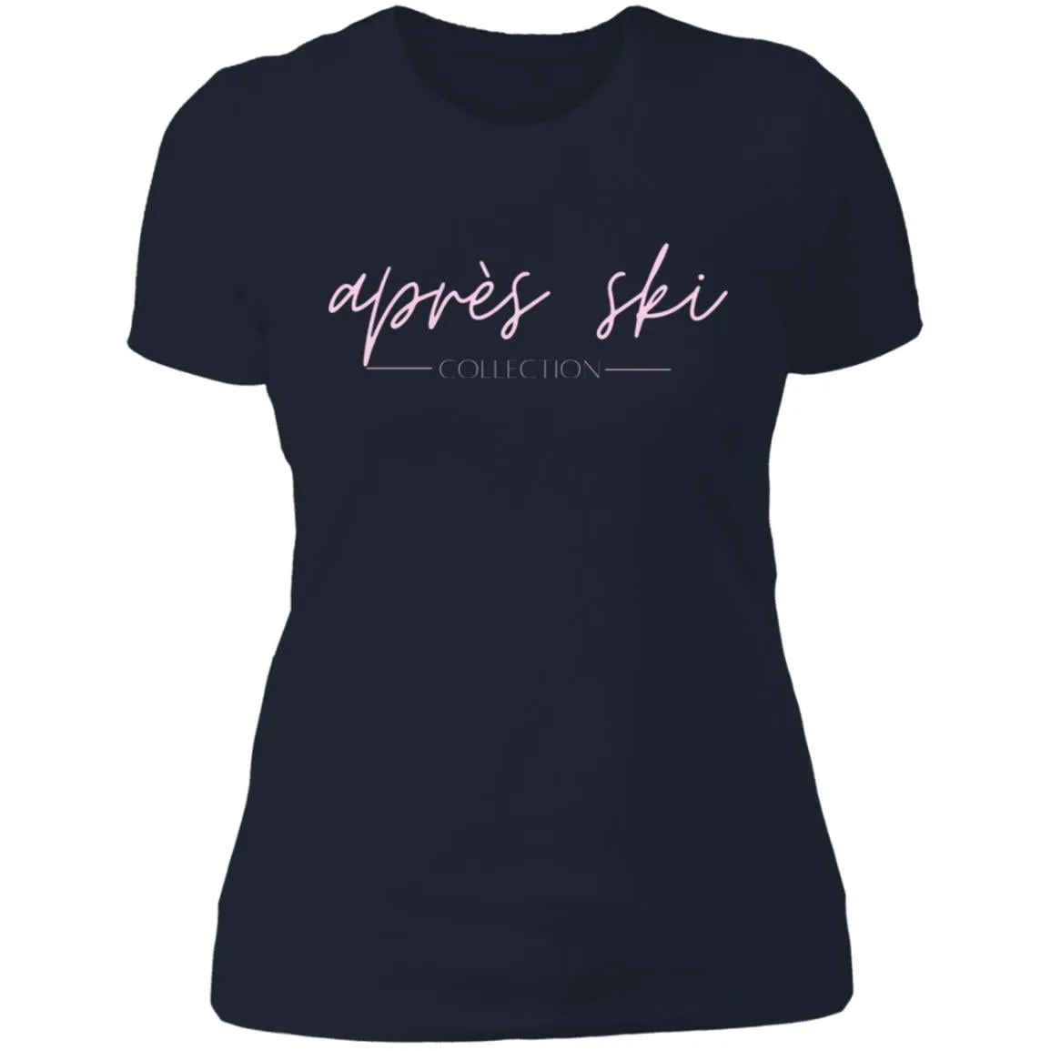 "Apres Ski- PINK" Ladies' Boyfriend T-Shirt