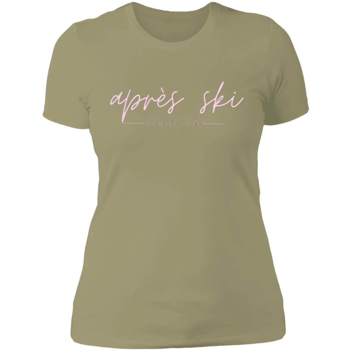 "Apres Ski- PINK" Ladies' Boyfriend T-Shirt