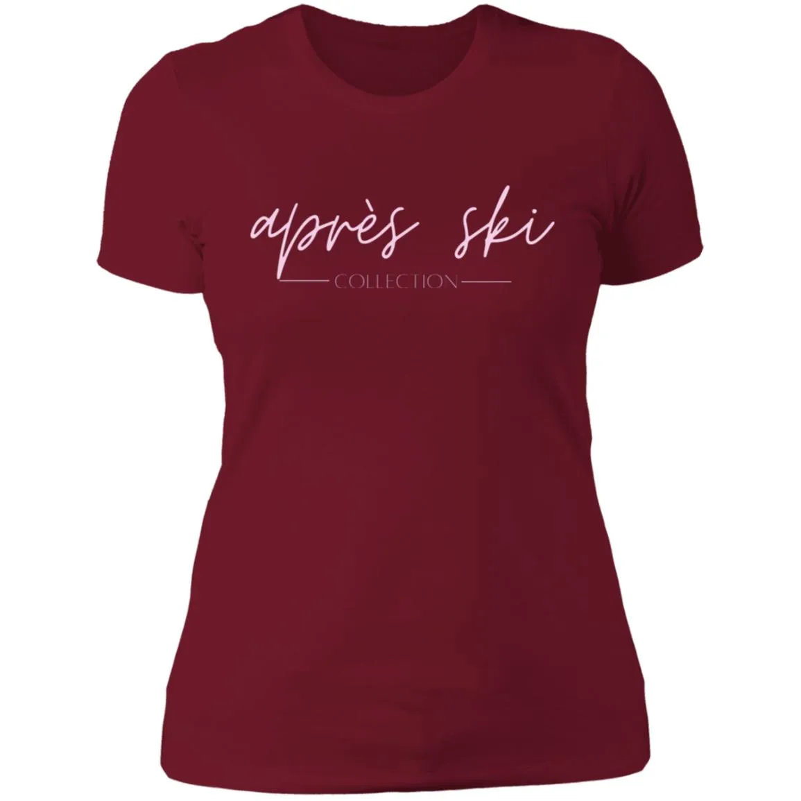 "Apres Ski- PINK" Ladies' Boyfriend T-Shirt
