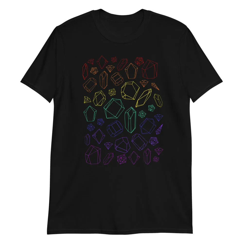 Rainbow Crystal Short-Sleeve Unisex T-Shirt