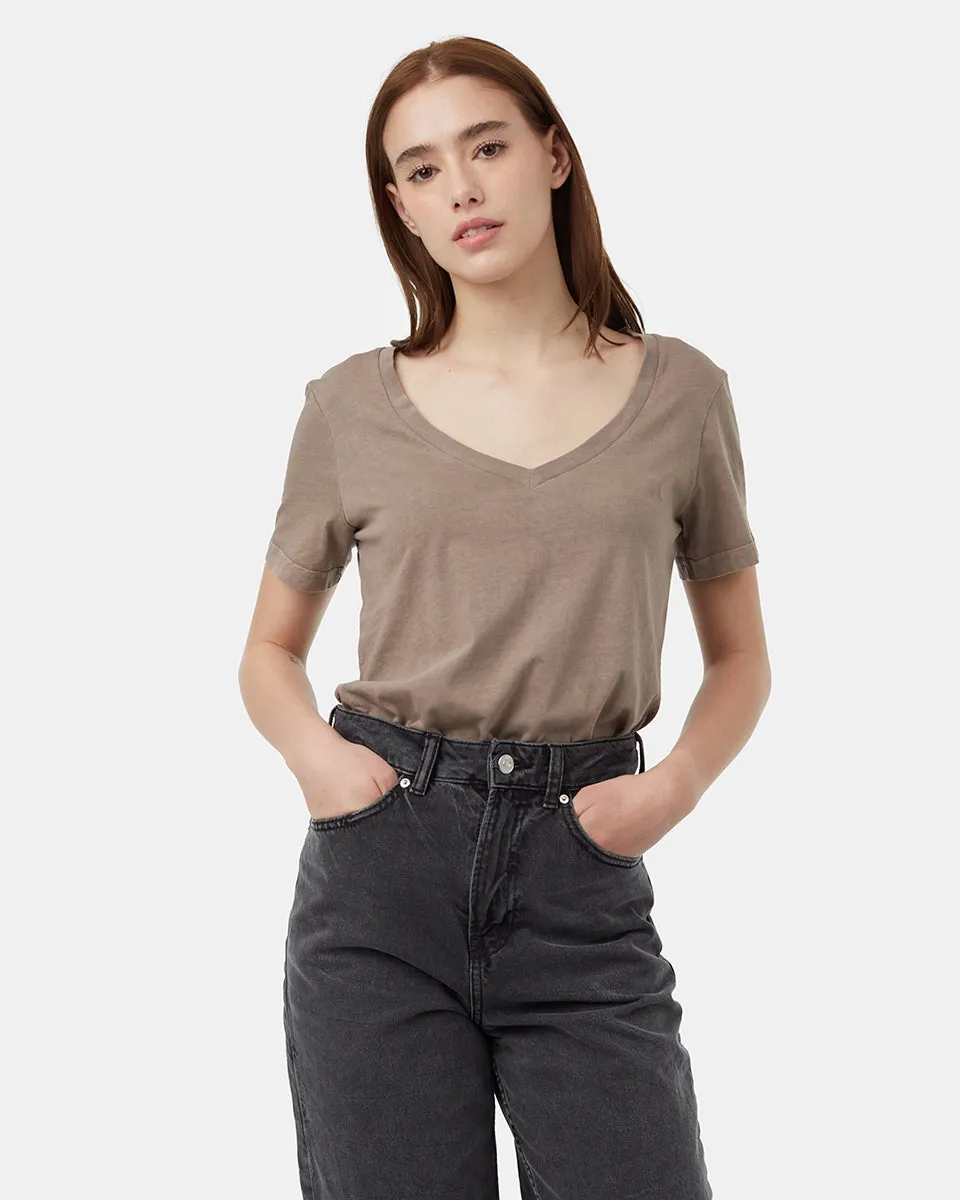 Regenerative Cotton V-Neck T-Shirt