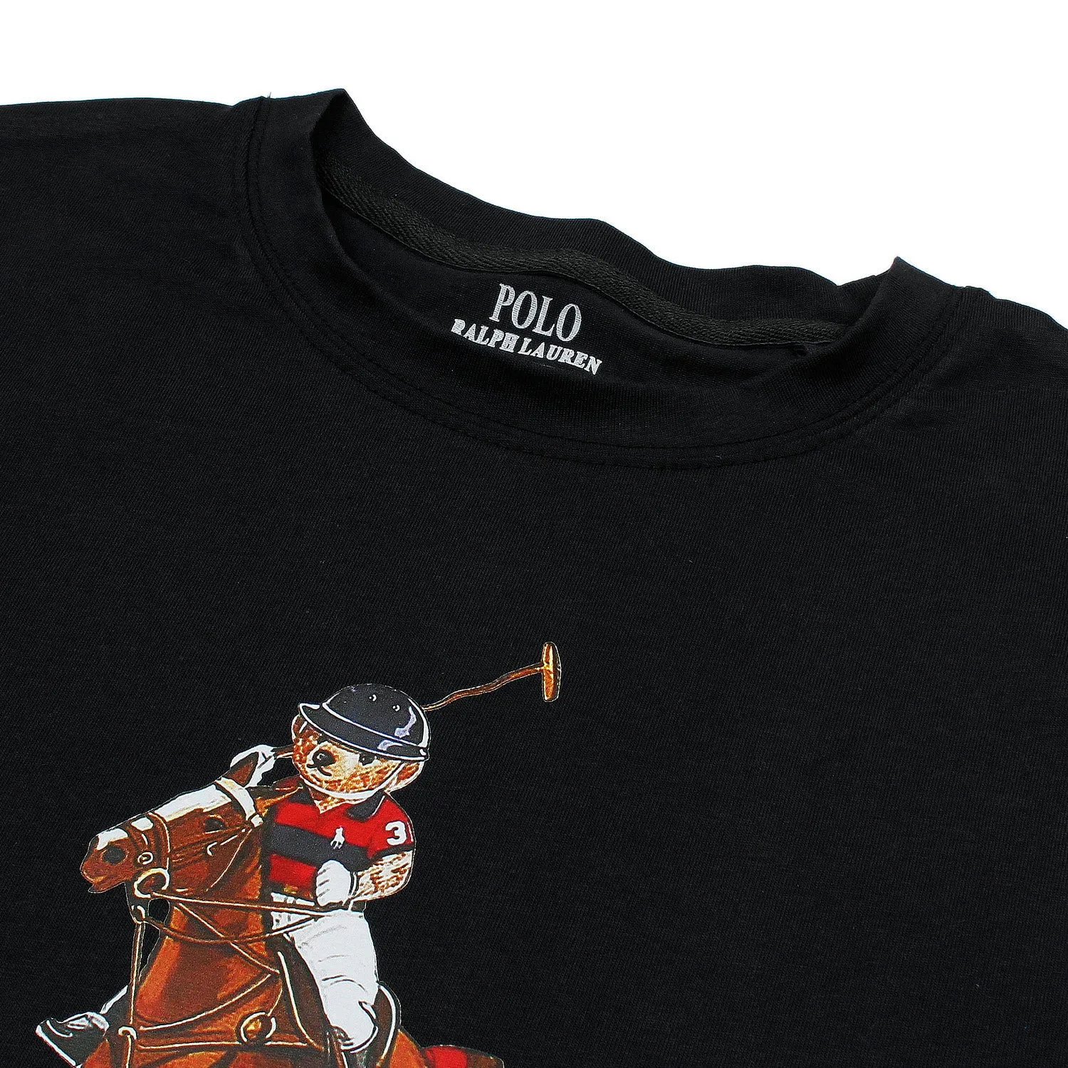 RL Bear H N Black T-Shirt