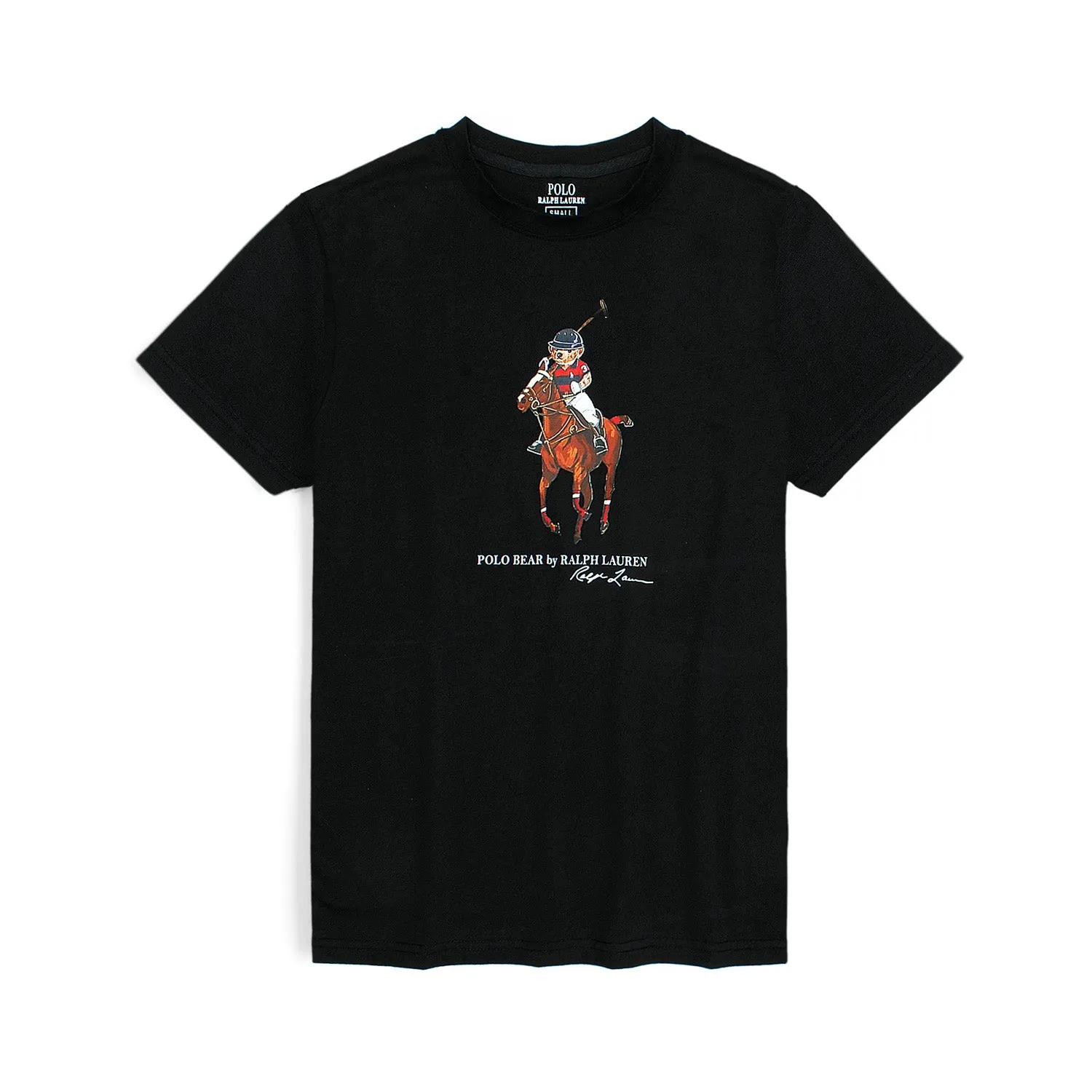RL Bear H N Black T-Shirt