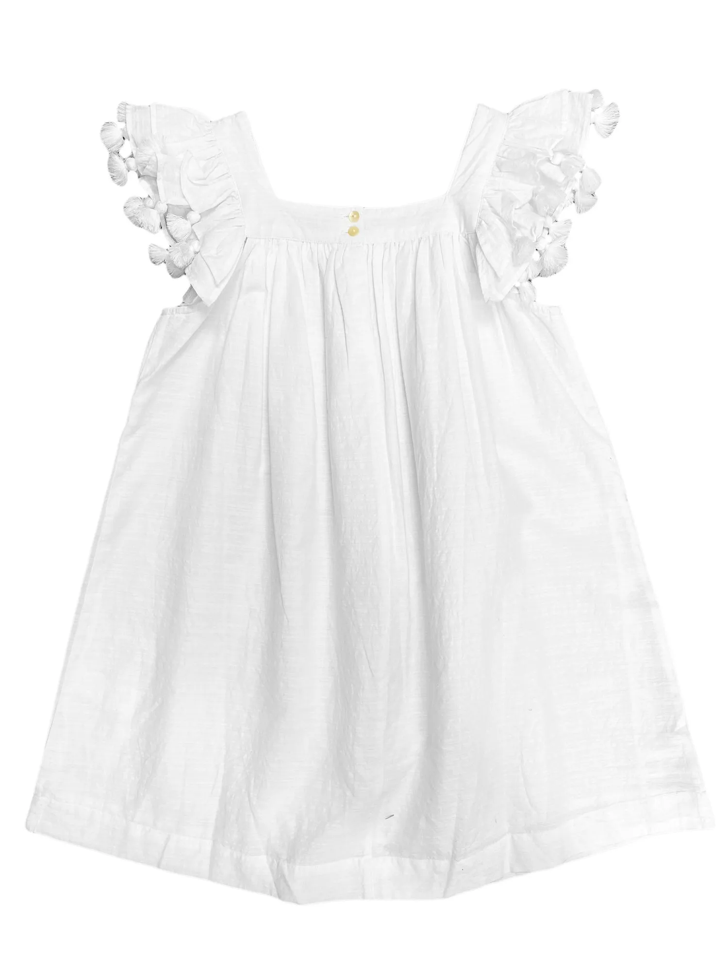 ROBERTA ROLLER RABBIT Girl's White Vickey Dress $75 NEW