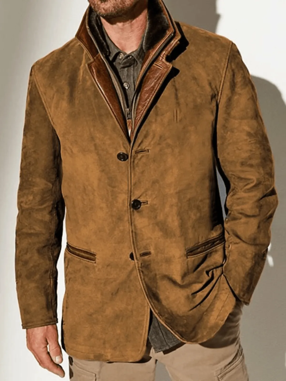 Rowan | Vintage Mock Jacket with Double Collar