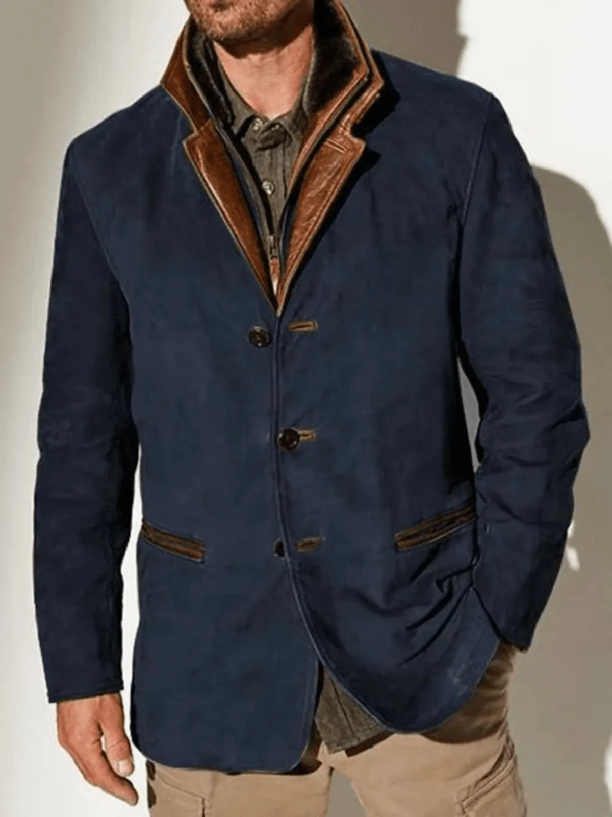 Rowan | Vintage Mock Jacket with Double Collar