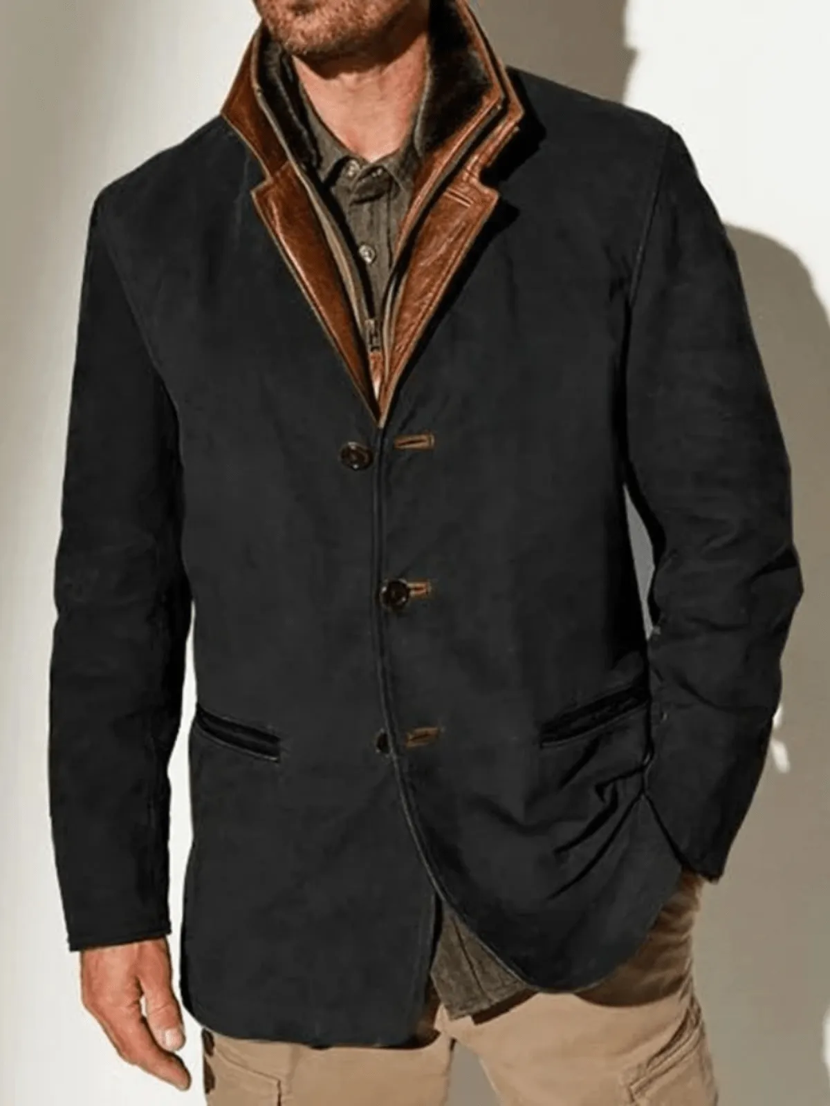 Rowan | Vintage Mock Jacket with Double Collar