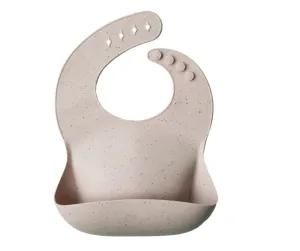 Sand Terrazzo Silicone Bib