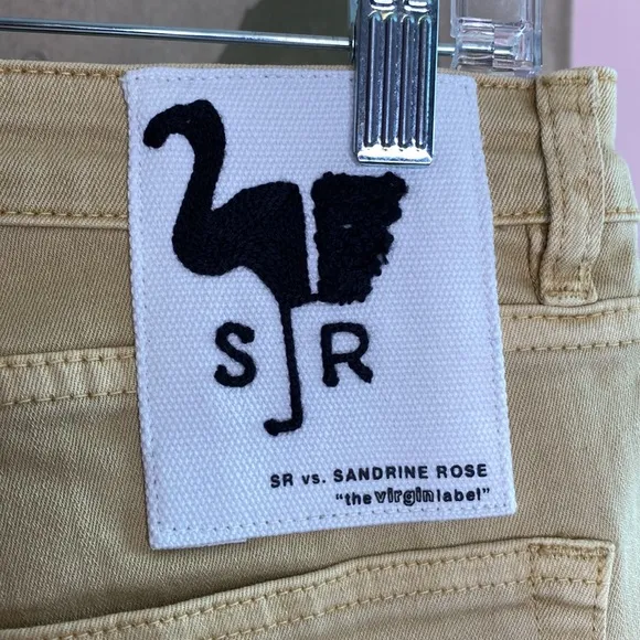 Sandrine Rose Jeans Sunflower Stretchy Size 31 NWT Retail $198