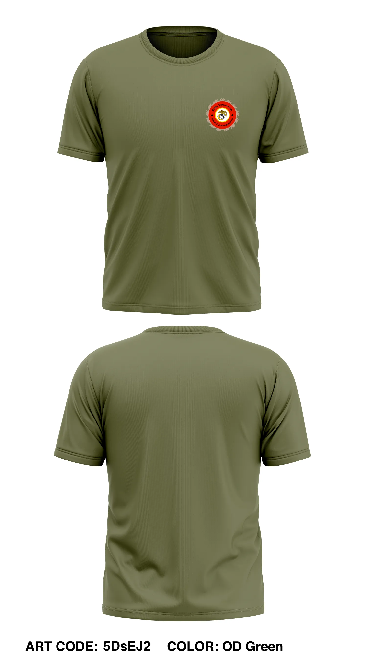 School of Advanced Warfighting Store 1 Core Men's SS Performance Tee - 5DsEJ2