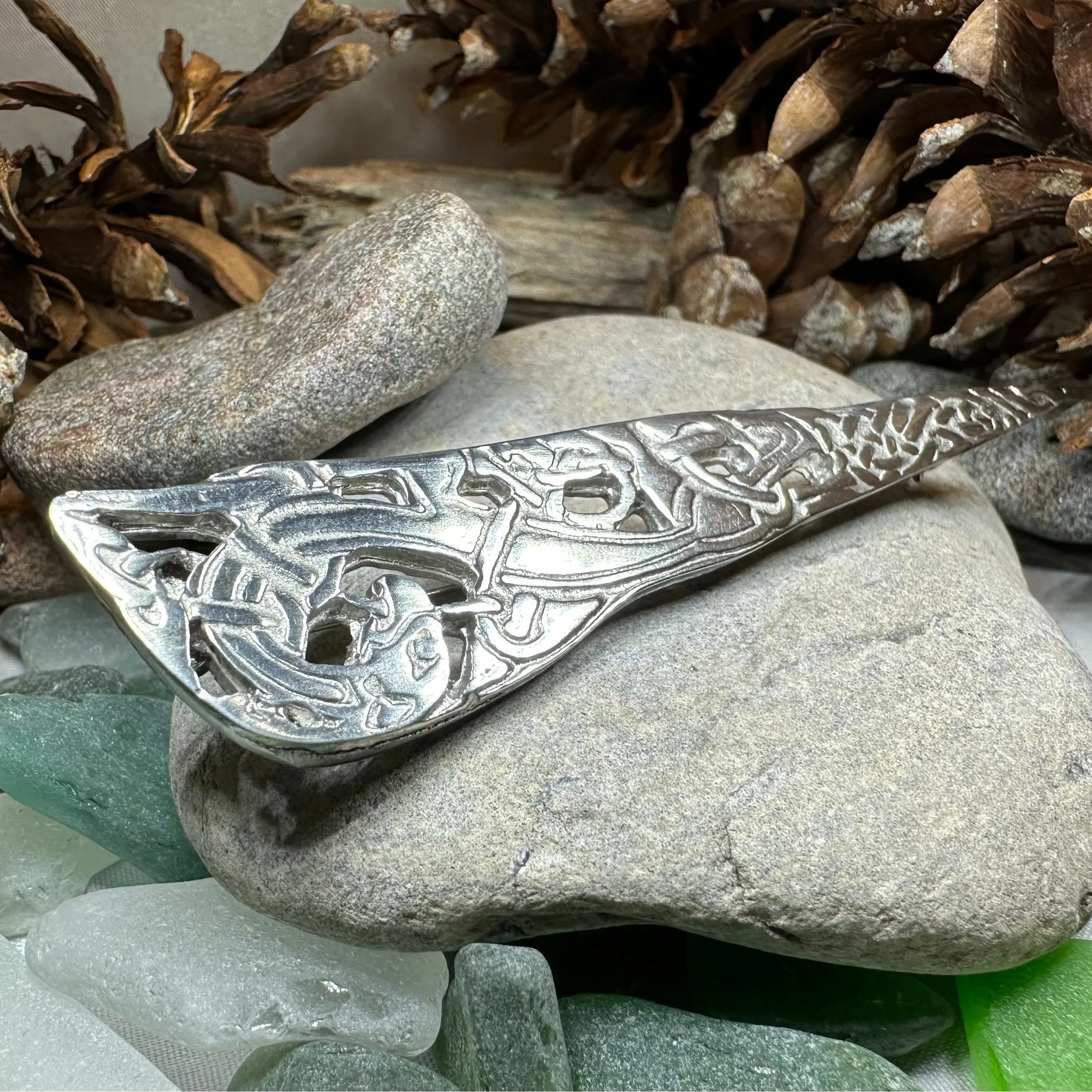 Scottish Celtic Dragon Kilt Pin