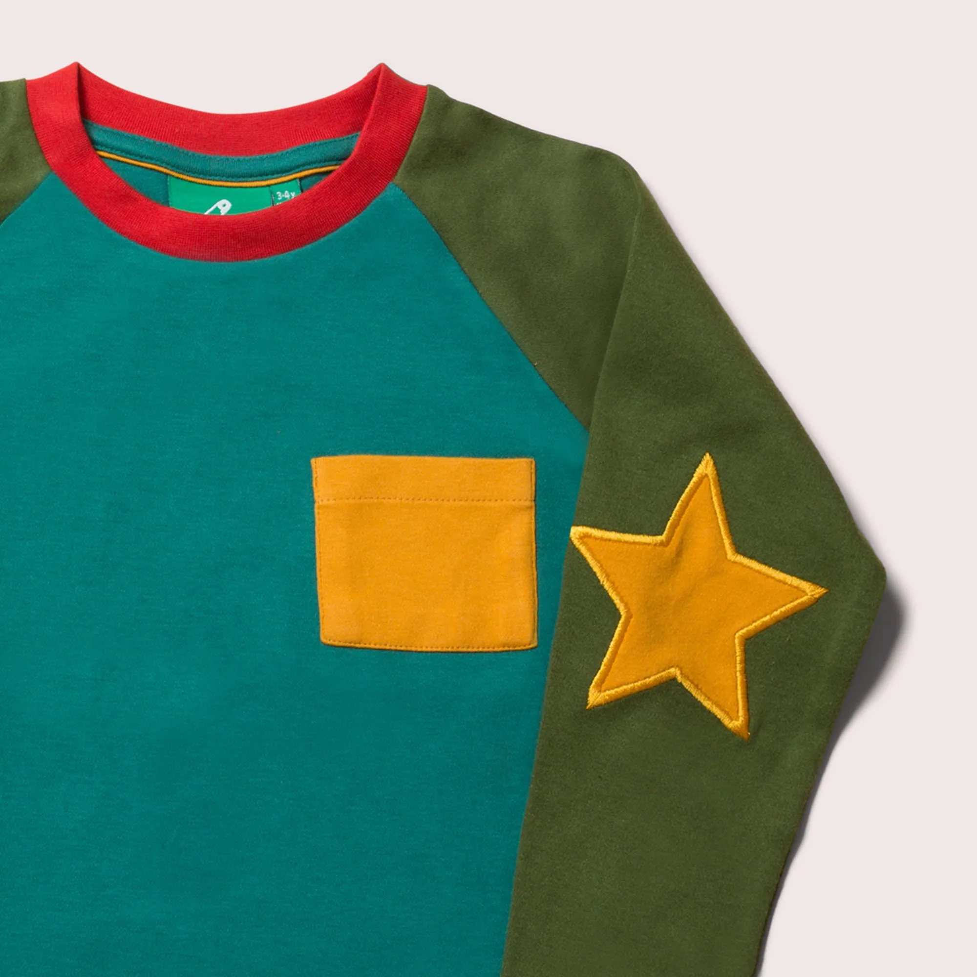 Sea Green Long Sleeve Star T-Shirt