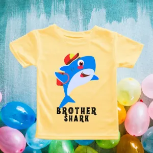 Shark Theme Birthday Tees - Brother Shark