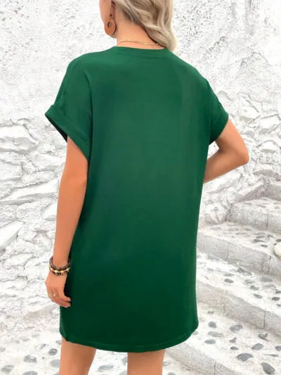 Short Sleeve Mini Tee Dress