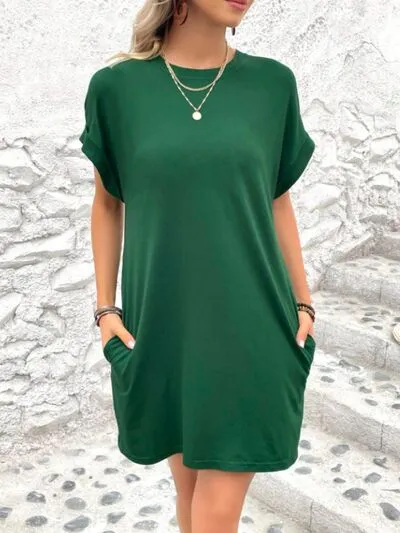 Short Sleeve Mini Tee Dress