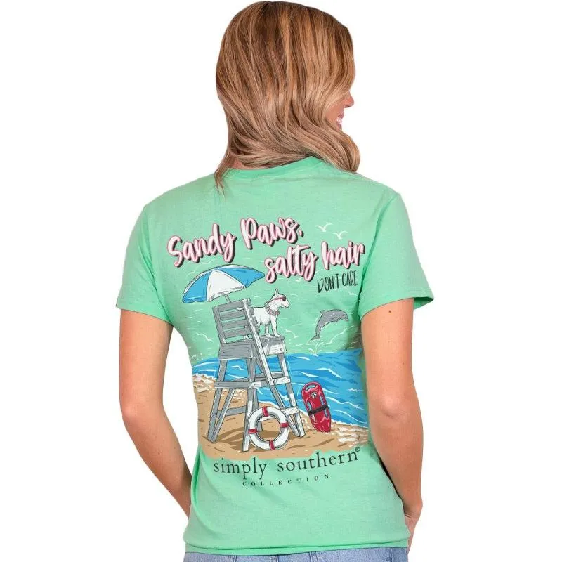 Simply Southern Sandy Paws T-Shirt for Women