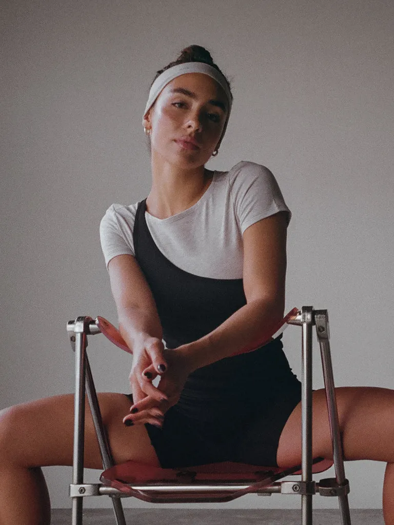 SIMPLY TEE  - CREAMY GRAY