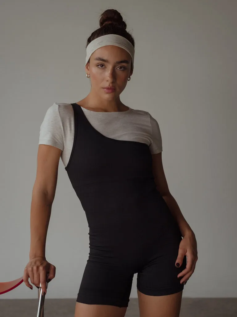SIMPLY TEE  - CREAMY GRAY