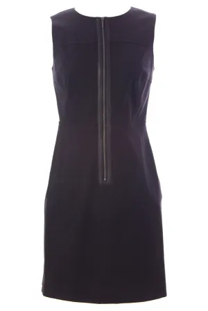 SINCLAIRE 10 Women's Blk Sleeveless Zip Front Tyler Sheath Dress Sz 2 $379 NEW