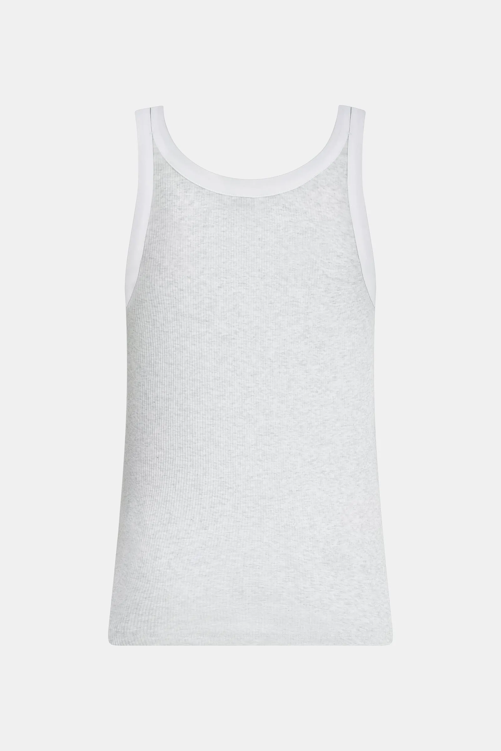 SINGLET (S25F1640LTD) GREY MELANGE - WHITE