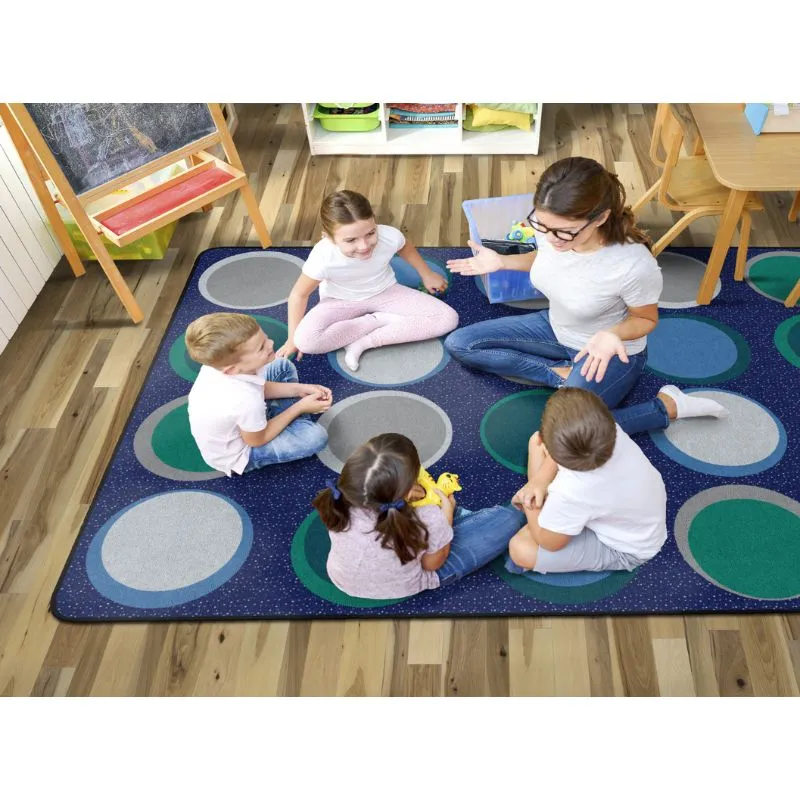 Sitting Spots Cool Classroom Rug