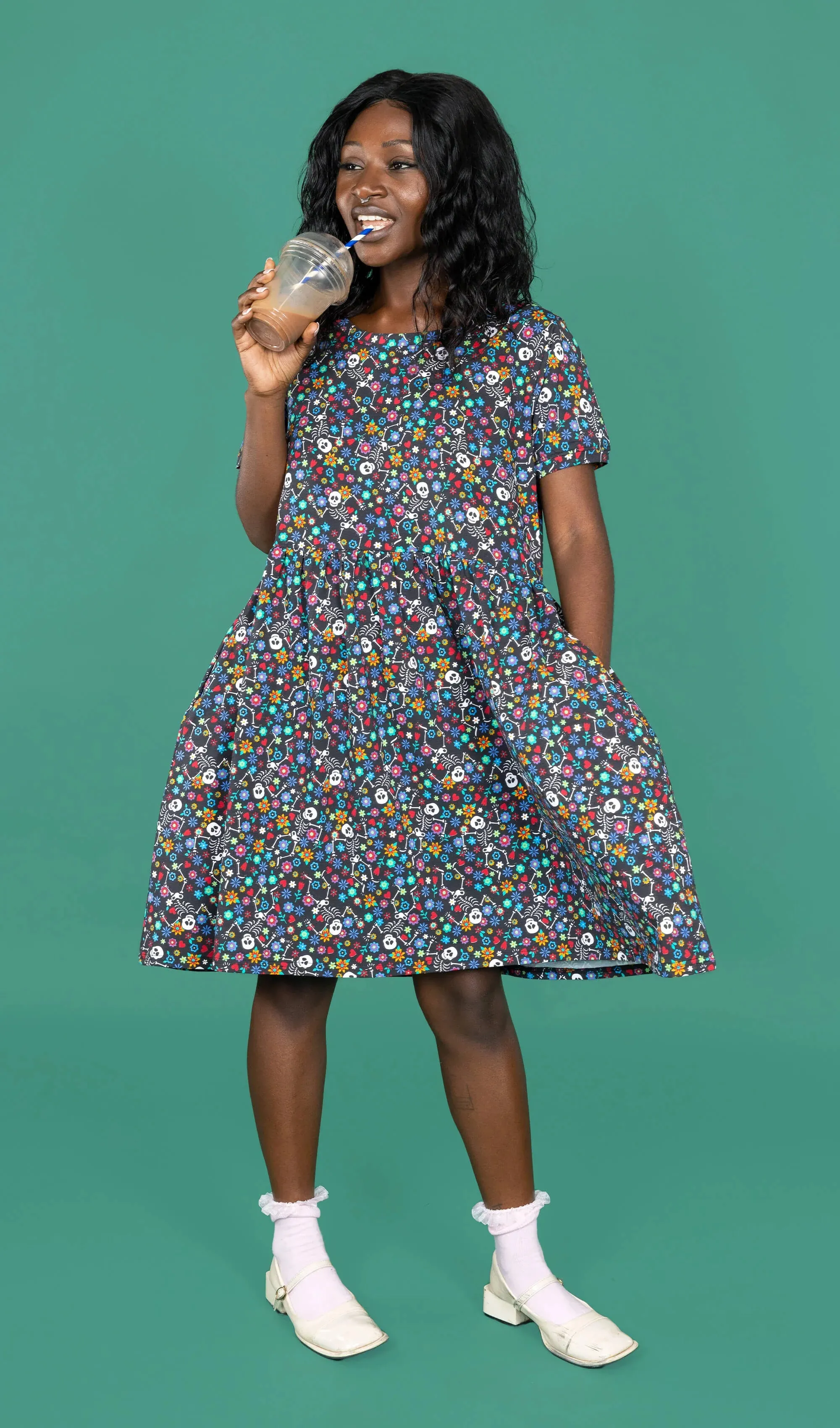 SIZES 8/10* Boogie Bones Oversized Smock Dress