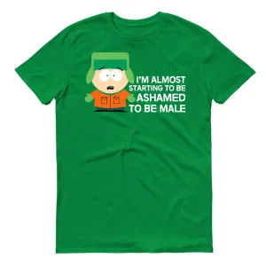South Park Kyle Ashamed To Be Male Adult Short Sleeve T-Shirt