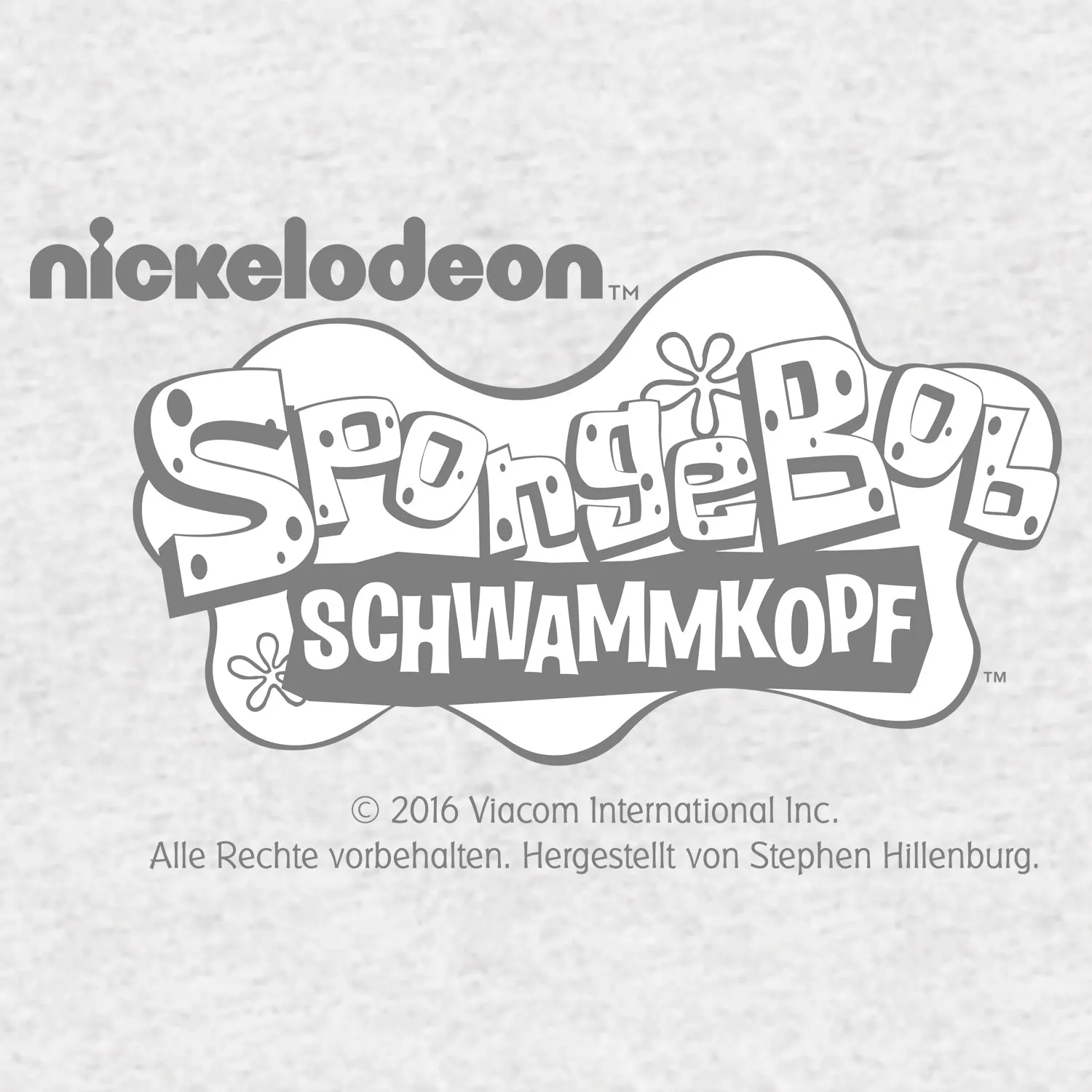 SpongeBob SquarePants Surfing Official Kid's T-Shirt (Heather Grey)