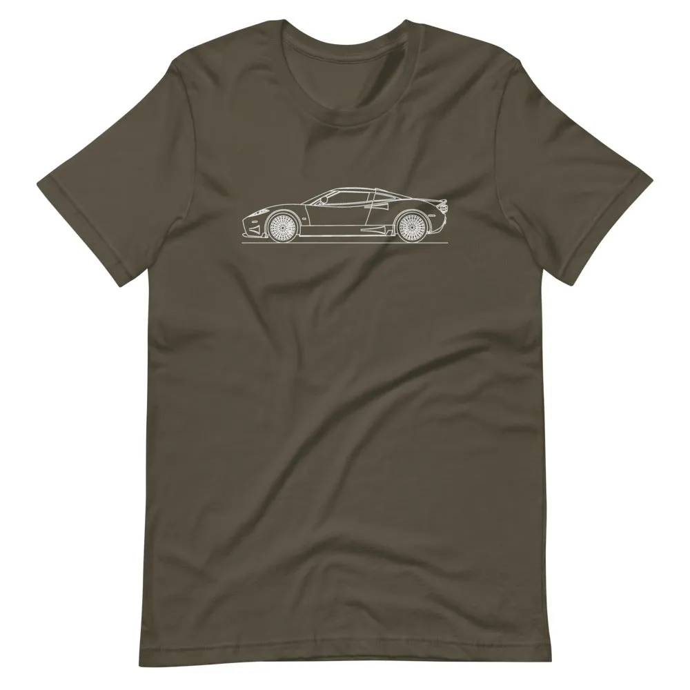 Spyker C8 Preliator silhouette T-shirt
