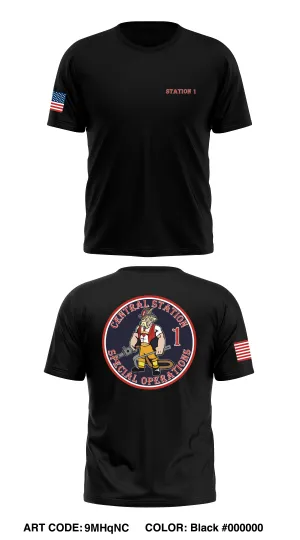 Station 1 Store 1 Core Men's SS Performance Tee - xSaFJC
