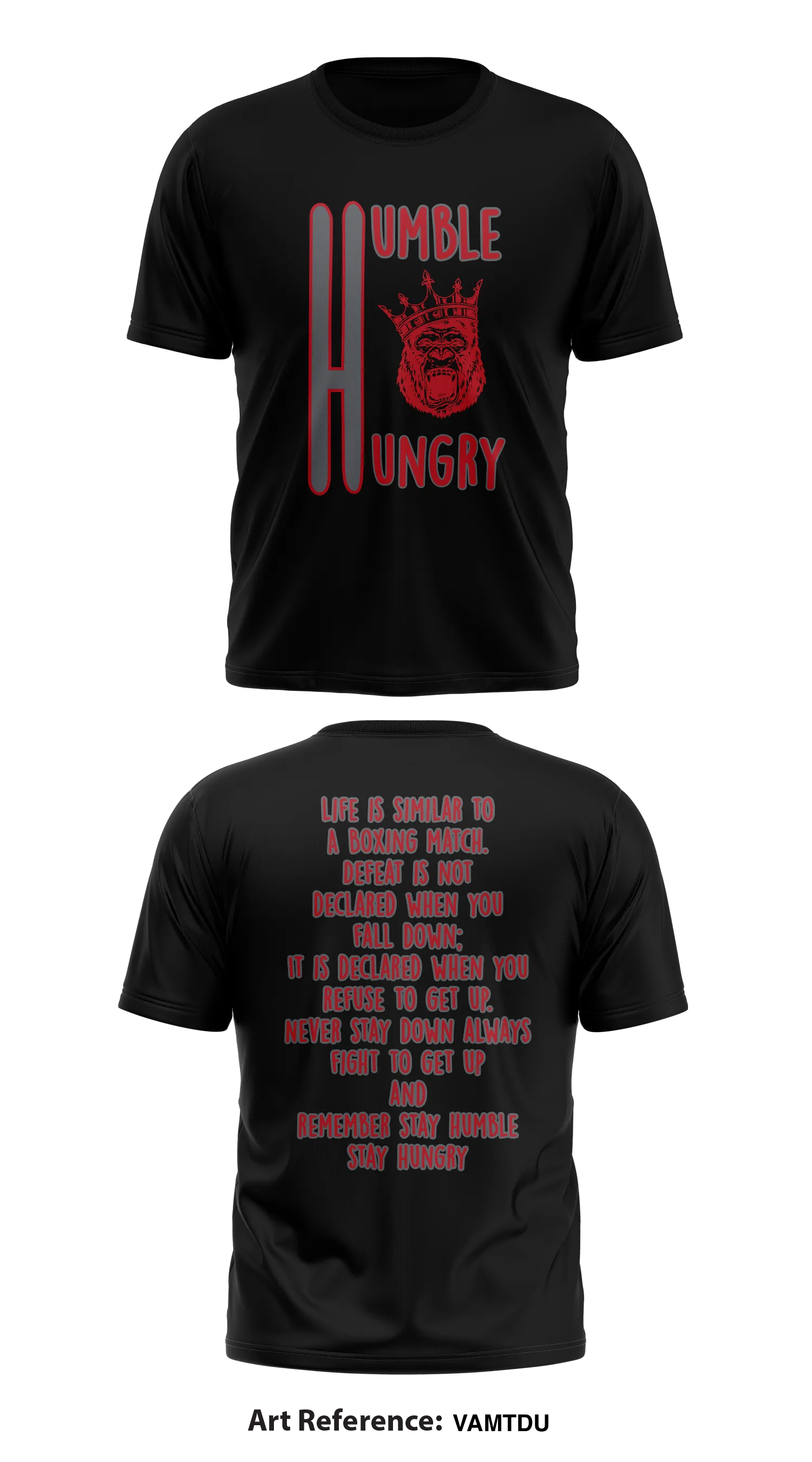 Stay humble and hungry Store 1 Core Men's SS Performance Tee - VaMTDu