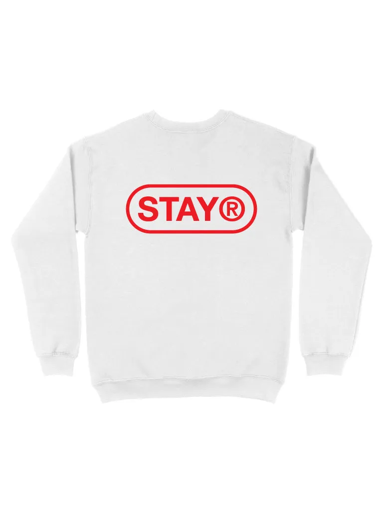 STAY® Pill Logo Sweatshirt - White