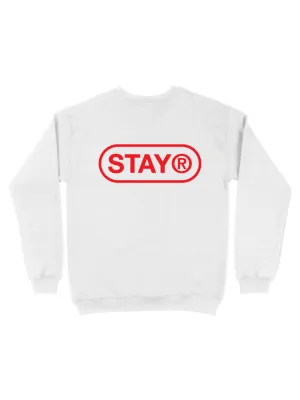 STAY® Pill Logo Sweatshirt - White