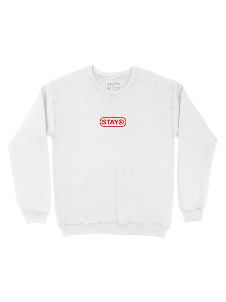 STAY® Pill Logo Sweatshirt - White