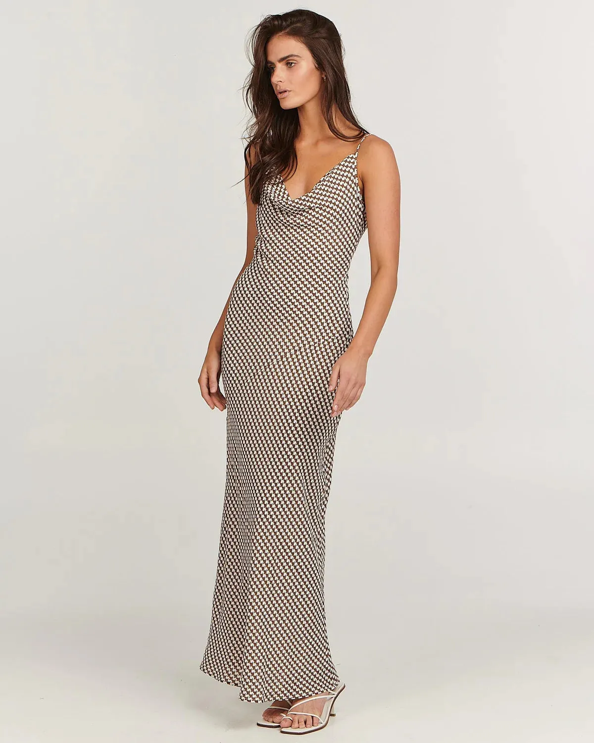 Stone Slip Dress Chocolate