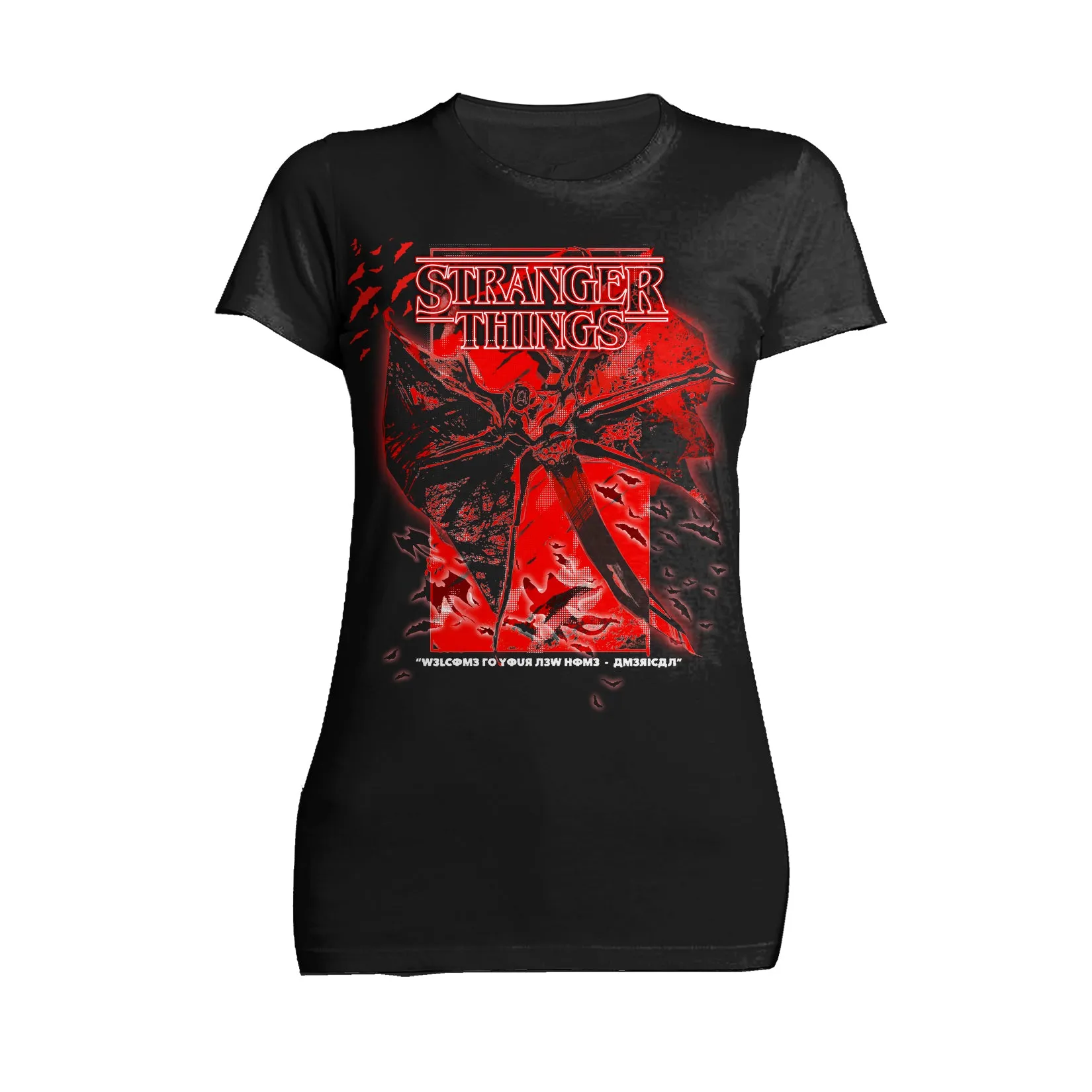 Stranger Things Demobat Poster America Official Women's T-Shirt
