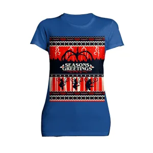 Stranger Things Xmas Mind Flayer Upside Down Women's T-Shirt