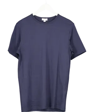 Sunspel Blue Classic T-shirt UK M